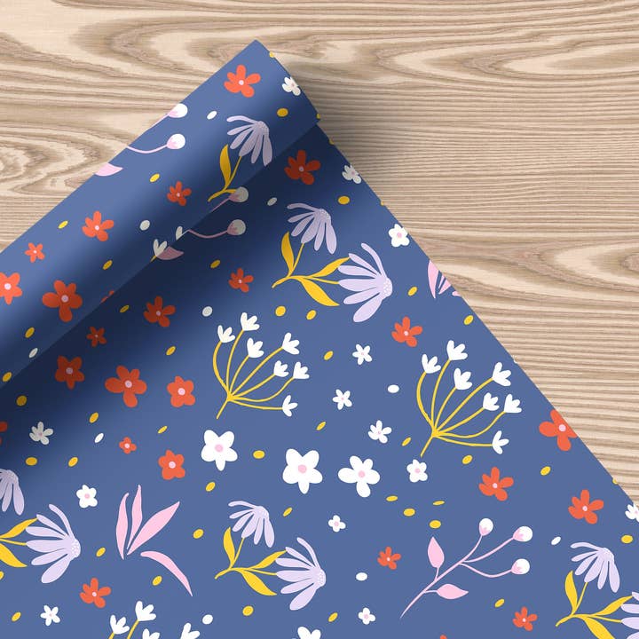 Whimsical Wildflower Wrapping Paper