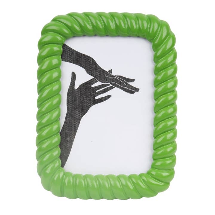 Green Twist-Layered Photo Frame
