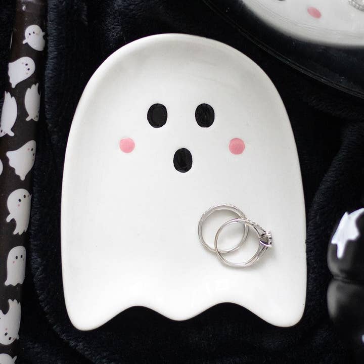Sweet Halloween Ghost Trinket Dish