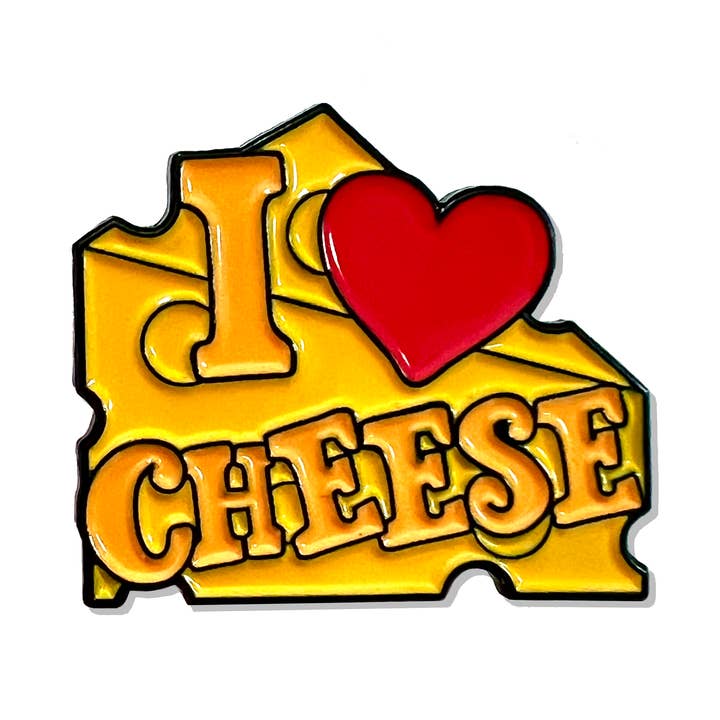 I Love Cheese Enamel Pin