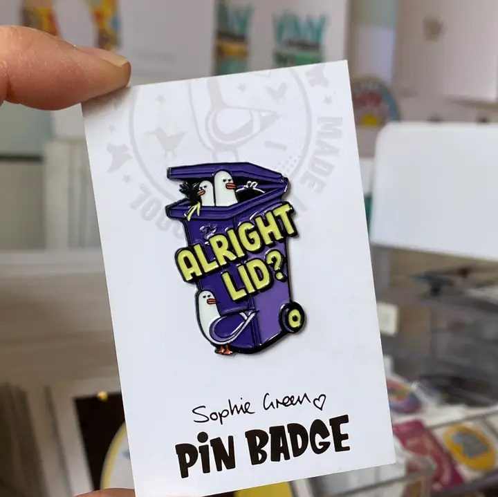 Alright Lid? Scouse Liverpool Enamel Pin Badge