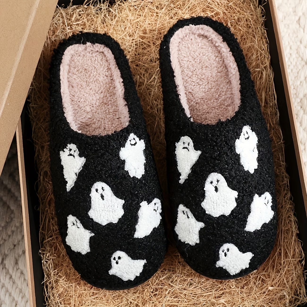 Halloween Ghost Pattern Slippers
